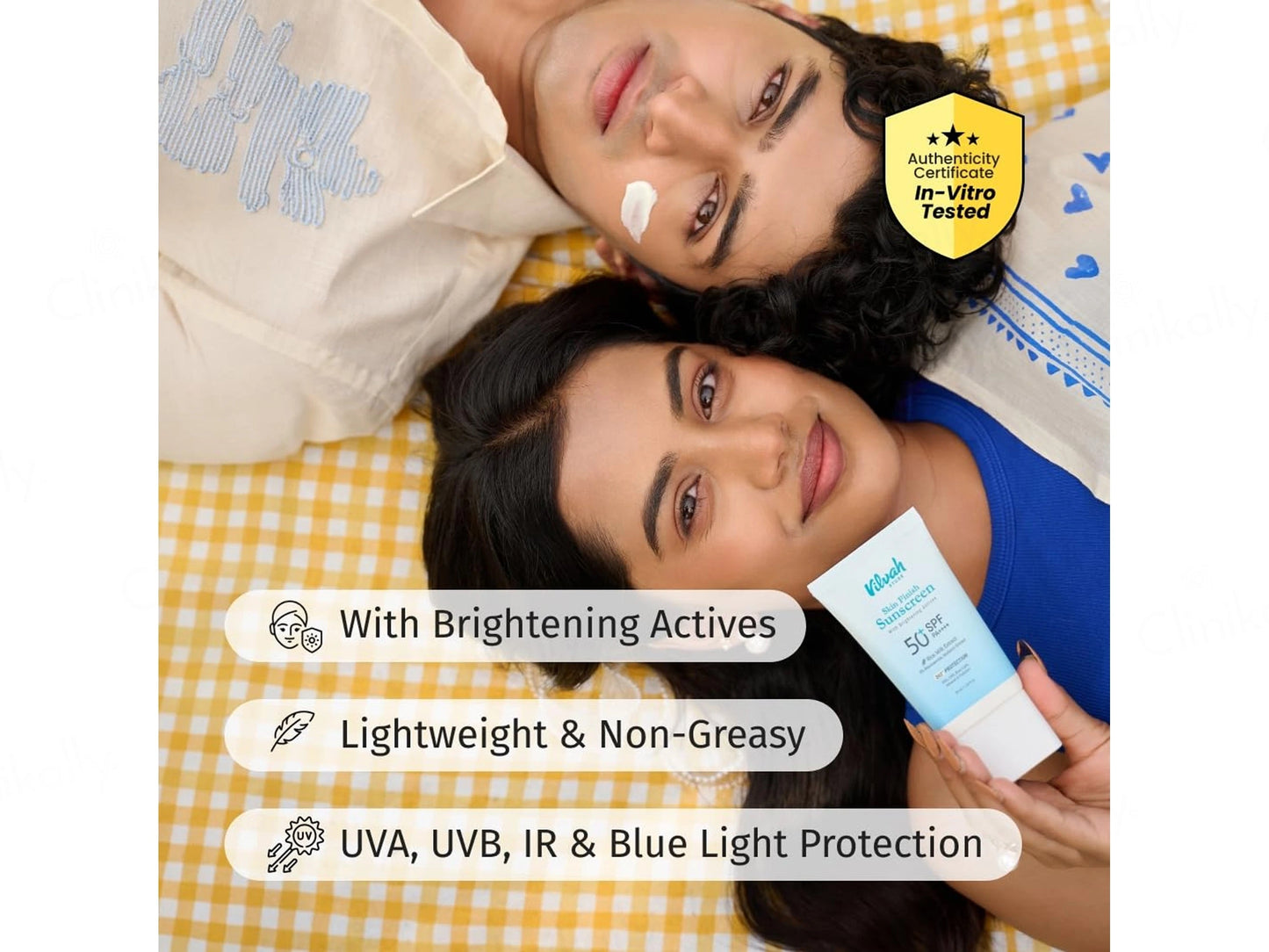 Vilvah Store Skin Finish Brightening Sunscreen SPF 50 PA