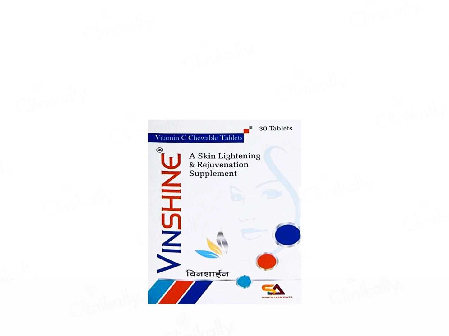 Vinshine Vitamin C Skin Lightening and  Rejuvenation Chewable Tablet