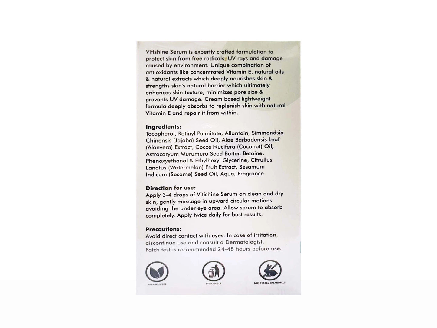 Vitishine Vitamin E Skin Repair Serum