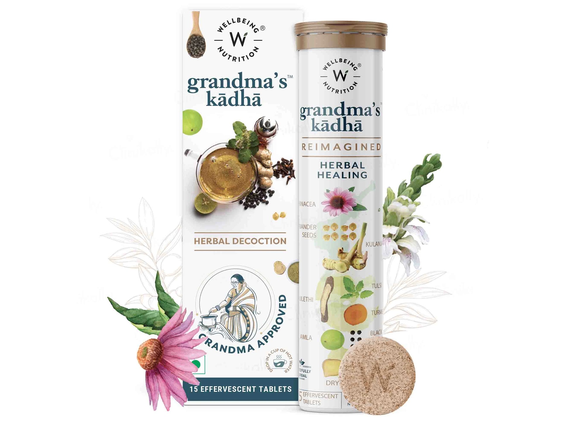 Wellbeing Nutrition Grandma's Kadha Herbal Tablet