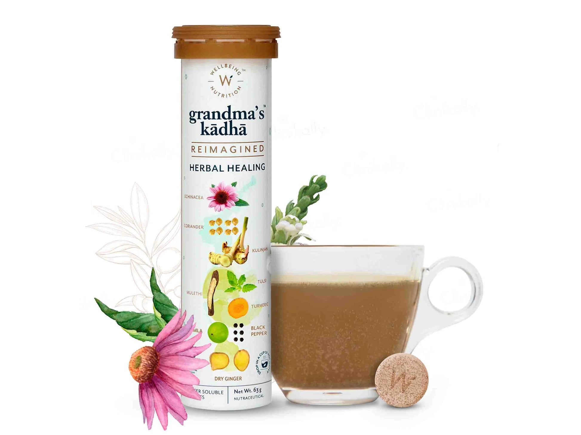 Wellbeing Nutrition Grandma's Kadha Herbal Tablet