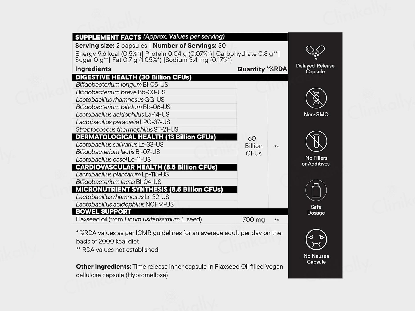 Wellbeing Nutrition Slow Extra Strength Daily Probiotics Capsule