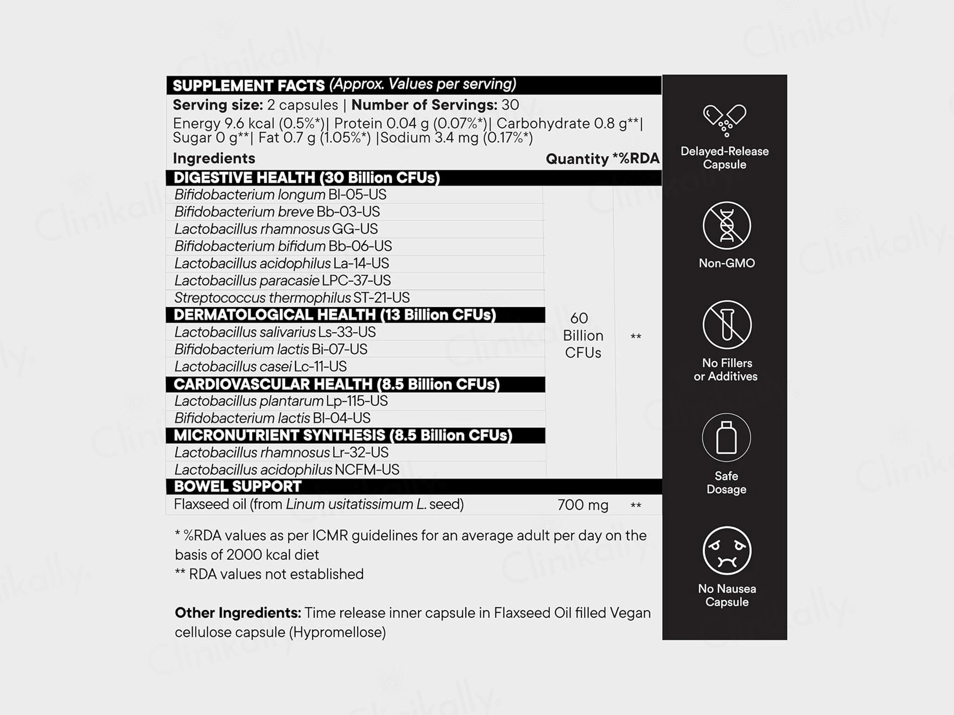 Wellbeing Nutrition Slow Extra Strength Daily Probiotics Capsule