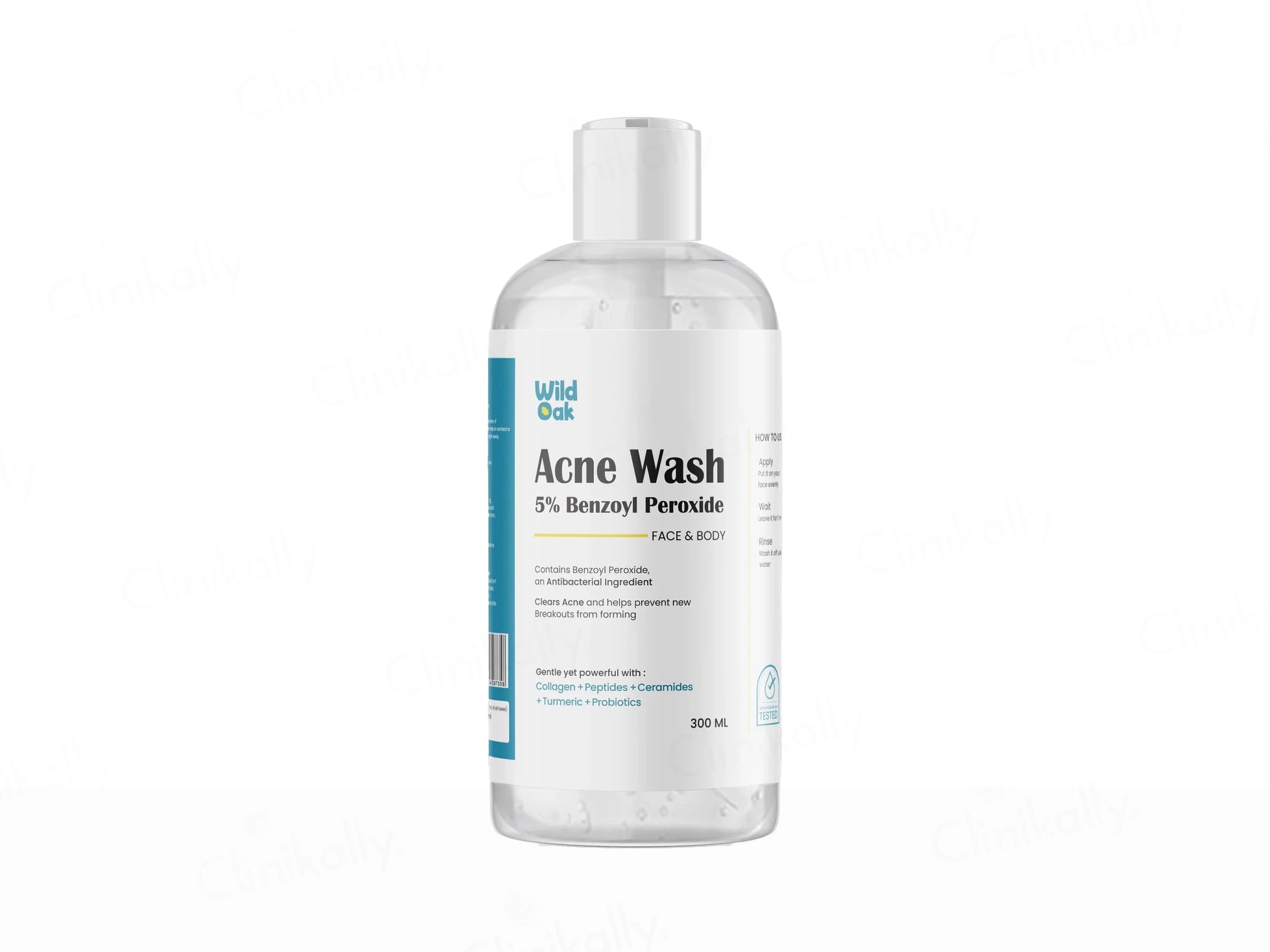 Wild Oak 5 Percent Benzoyl Peroxide Acne Wash For Face and  Body