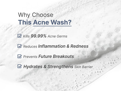 Wild Oak 5 Percent Benzoyl Peroxide Acne Wash For Face and  Body