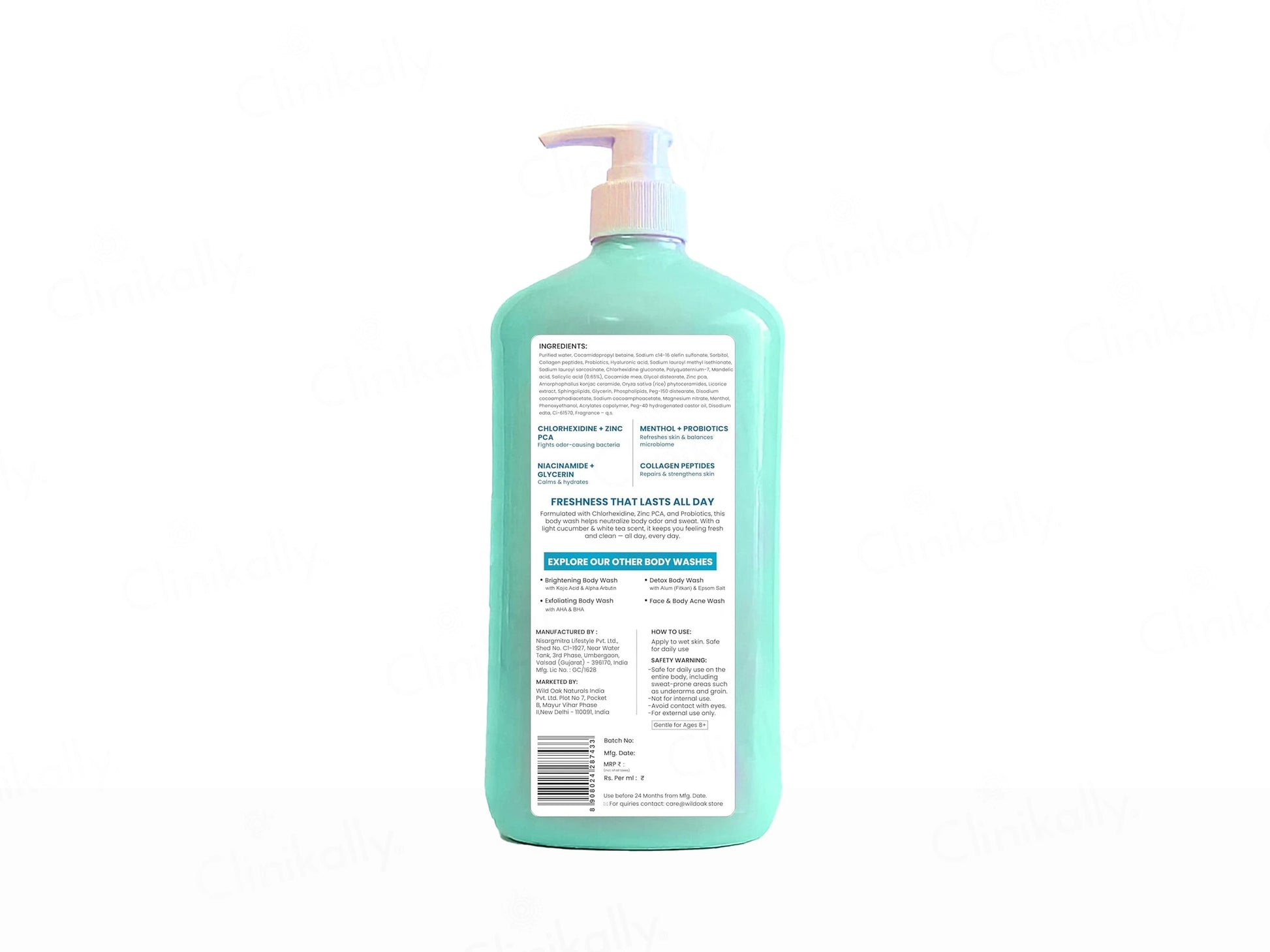 Wild Oak Anti-Odour Body Wash