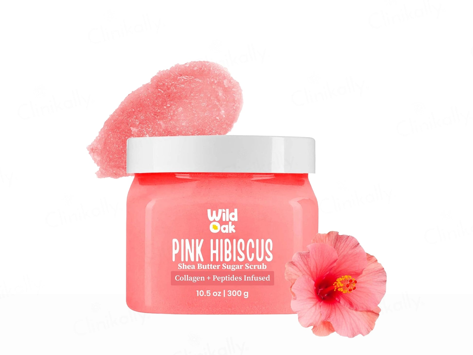 Wild Oak Pink Hibiscus Shea Butter Sugar Body Scrub