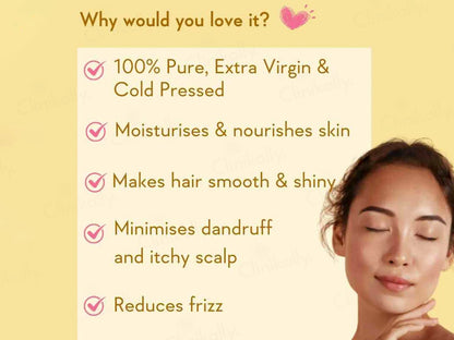 WishCare Cold Pressed 100 Percent Pure Sweet Almond Oil