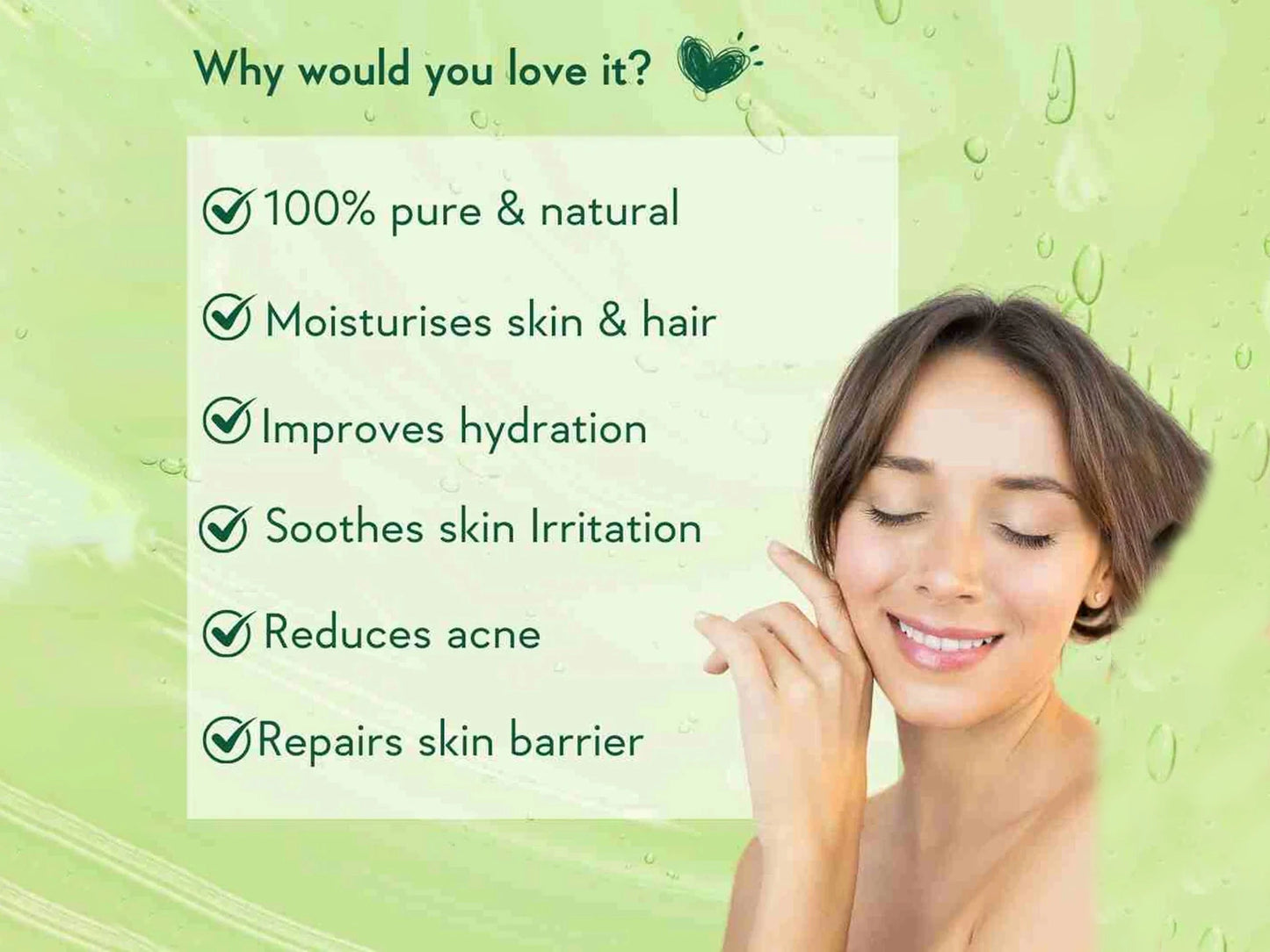 WishCare Pure and  Natural Aloe Vera Gel