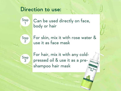 WishCare Pure and  Natural Aloe Vera Gel