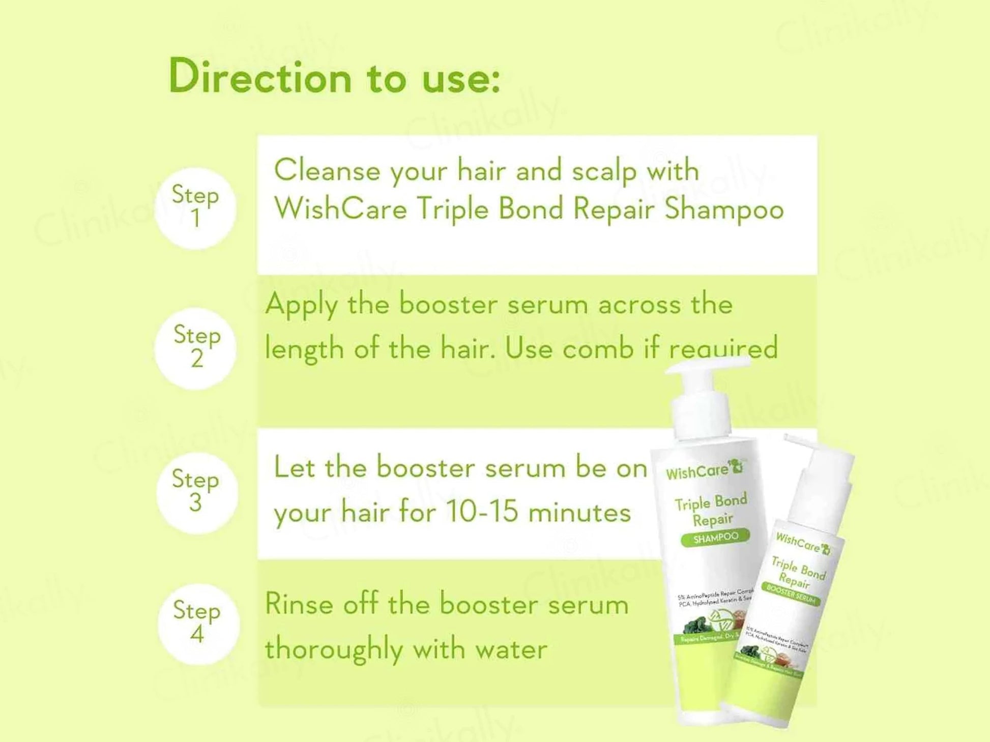 WishCare Triple Bond Repair Booster Hair Serum