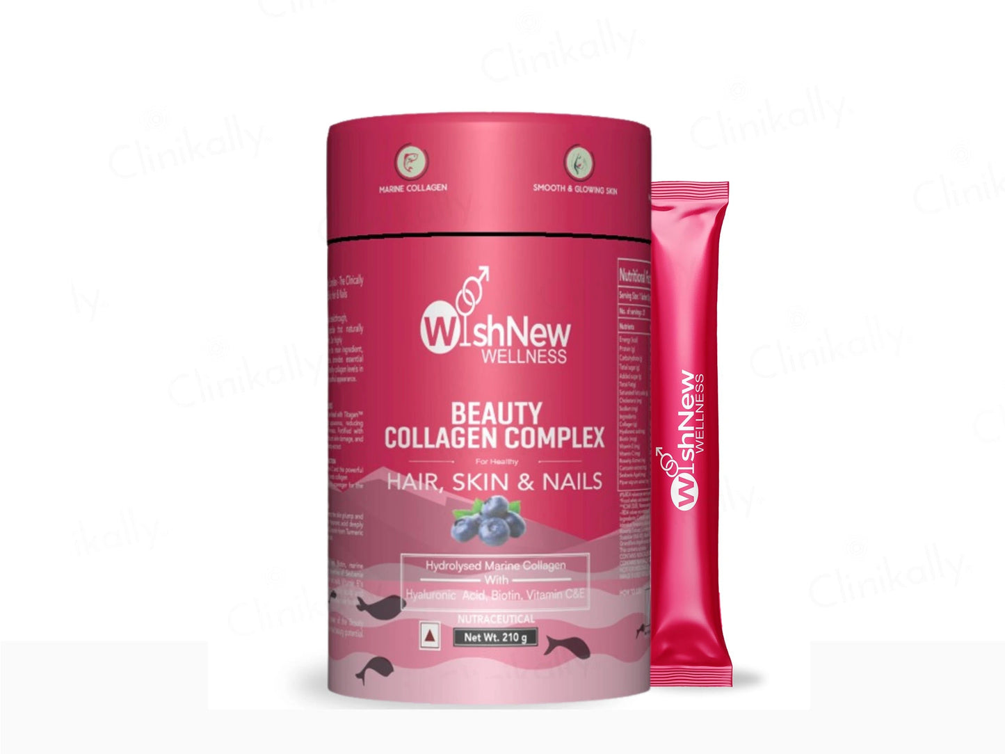 WishNew Wellness Beauty Collagen For Healthy Hair, Skin and  Nails