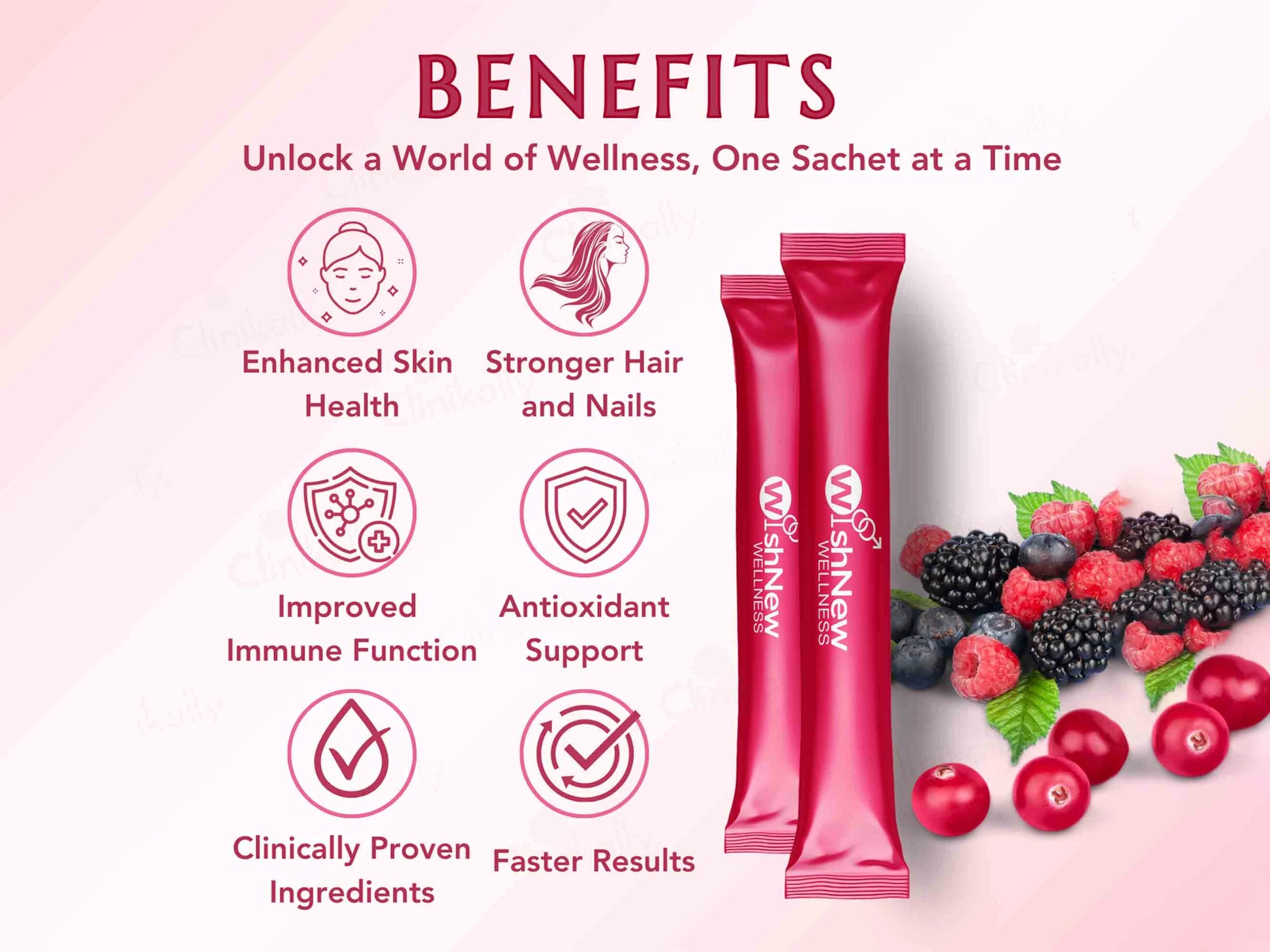 WishNew Wellness Beauty Collagen For Healthy Hair, Skin and  Nails