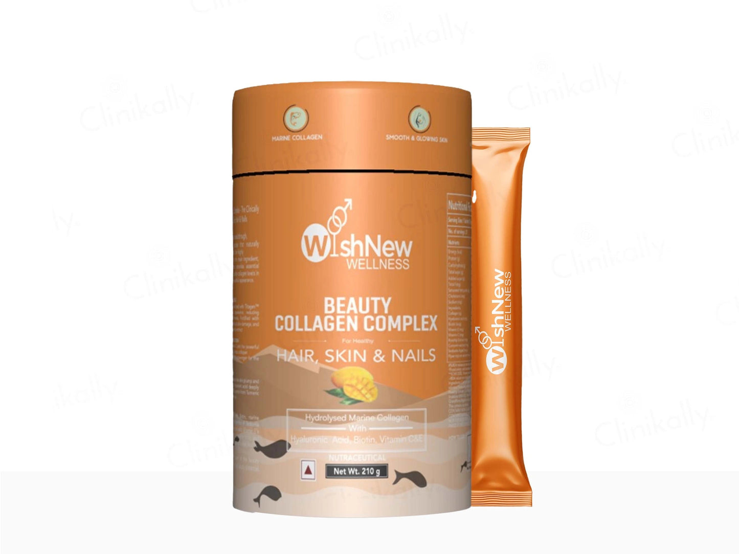WishNew Wellness Beauty Collagen For Healthy Hair, Skin and  Nails