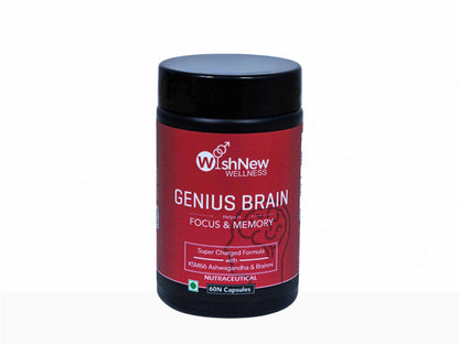 WishNew Wellness Genius Brain Focus and  Memory Capsule