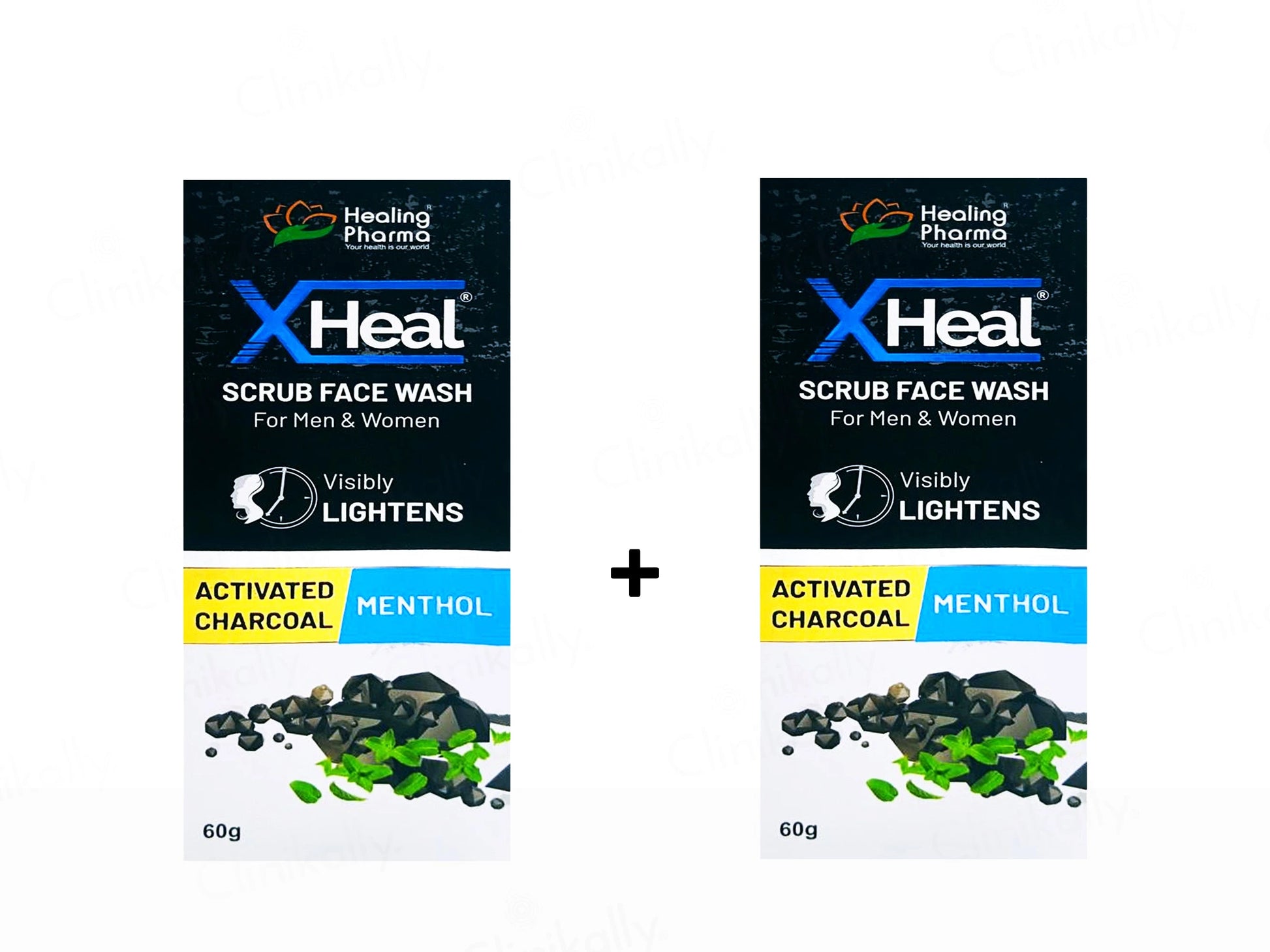 Xheal Activated Charcoal Scrub Face Wash for Men and  Women