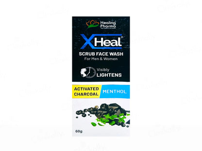 Xheal Activated Charcoal Scrub Face Wash for Men and  Women