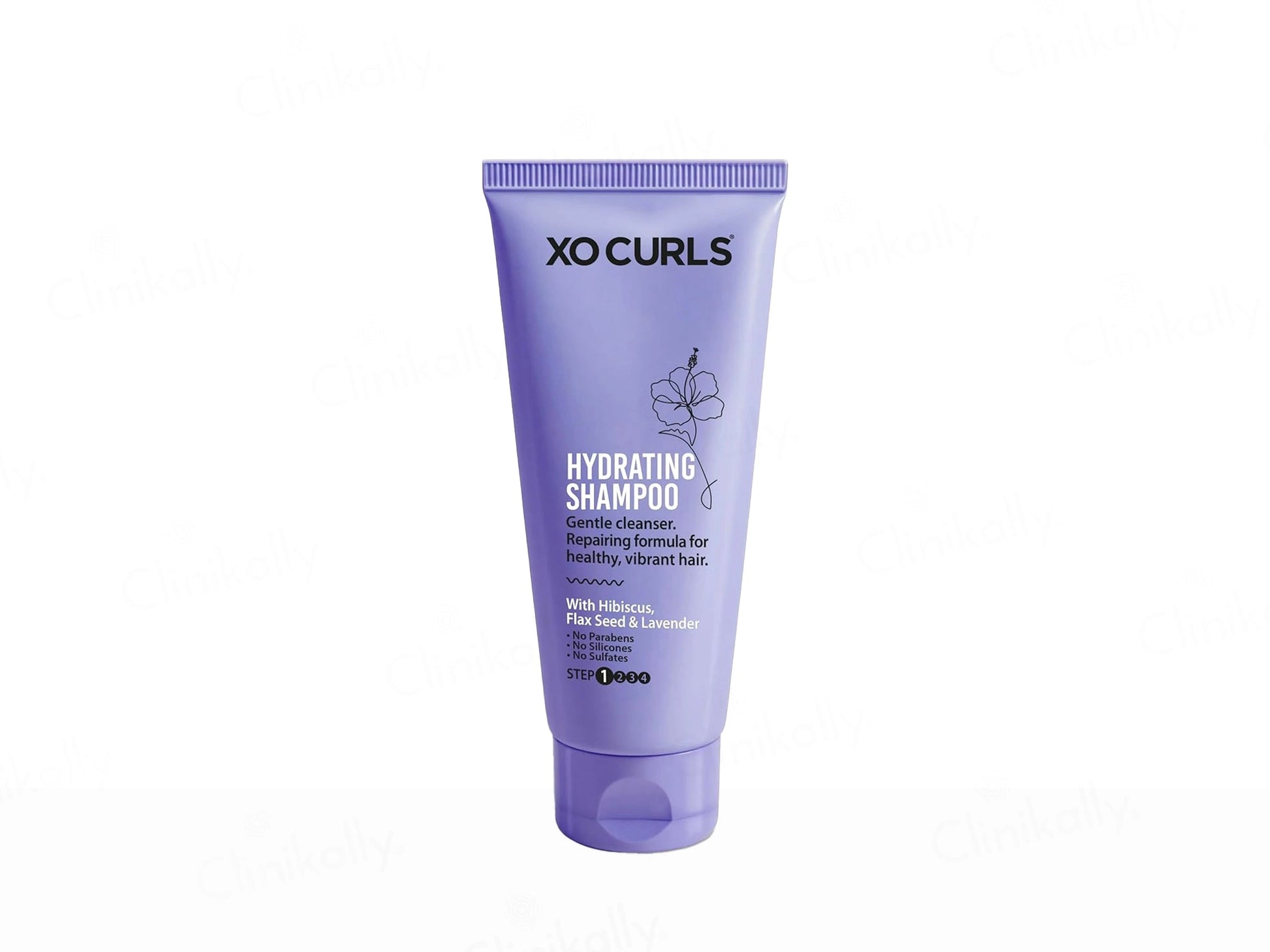 Xo Curls Hydrating Shampoo With Hibiscus, Flax Seed and  Lavender