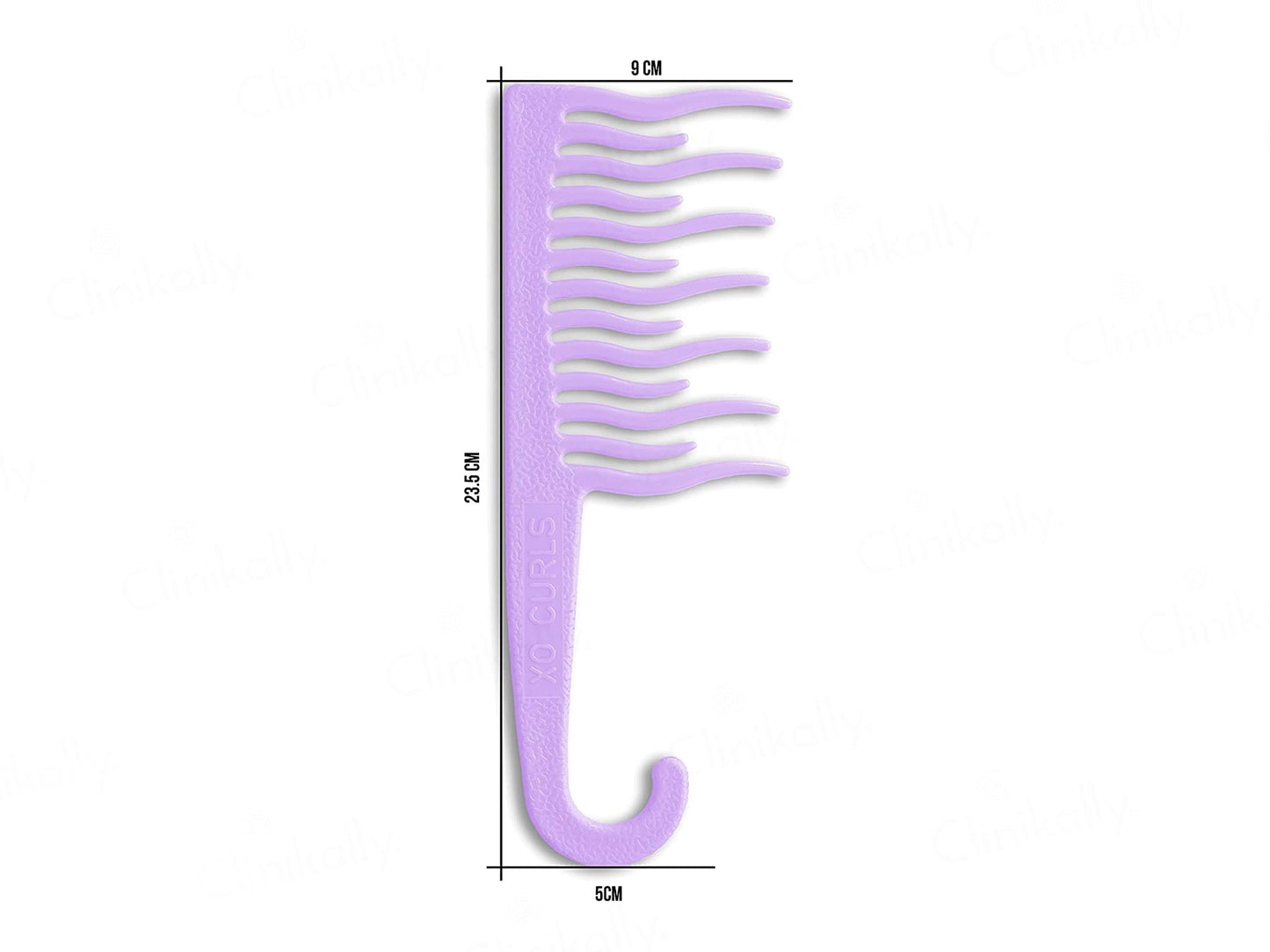 Xo Curls Shower Detangling Comb - Green