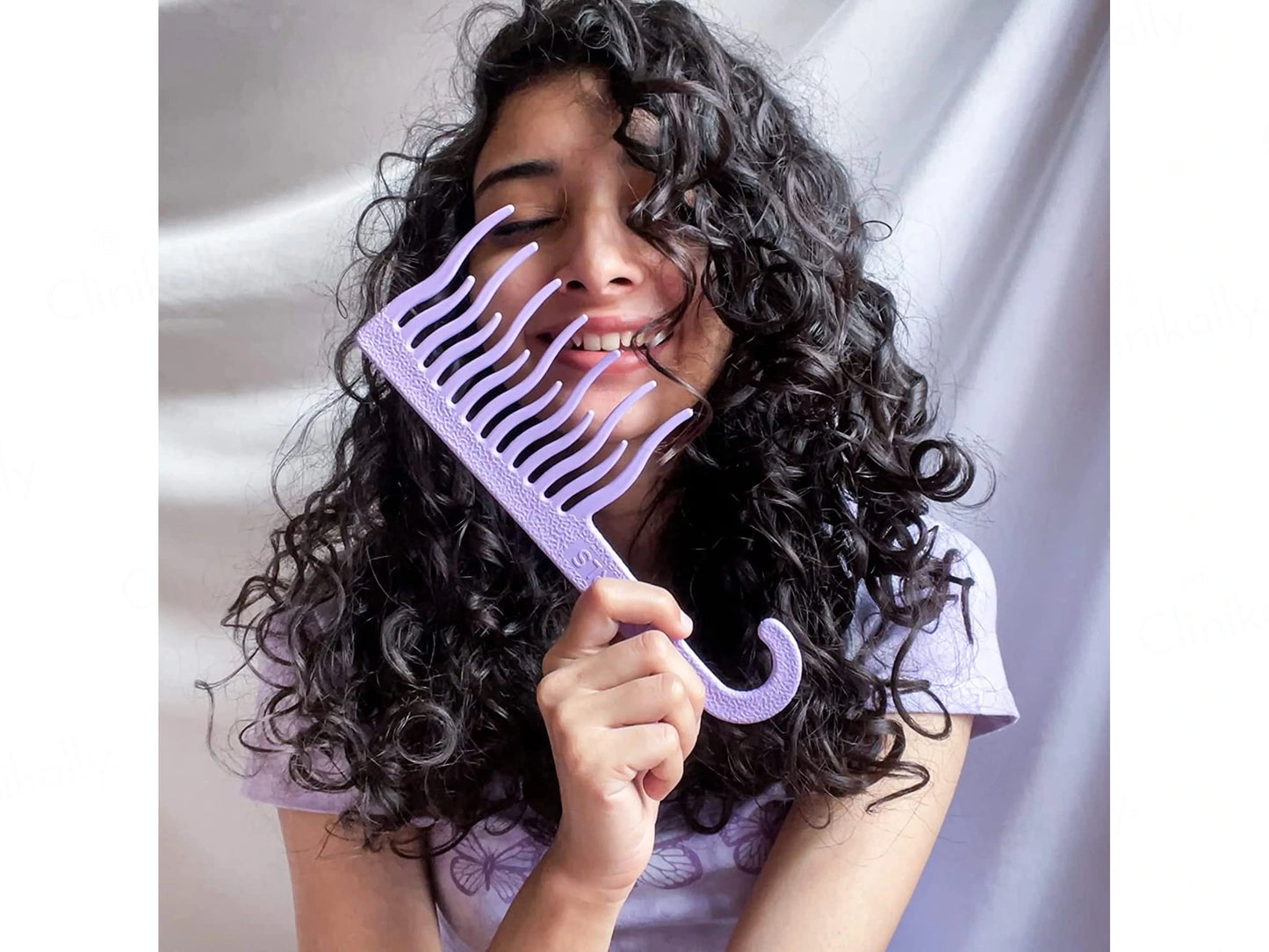Xo Curls Shower Detangling Comb - Green