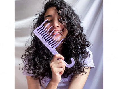 Xo Curls Shower Detangling Comb - Green