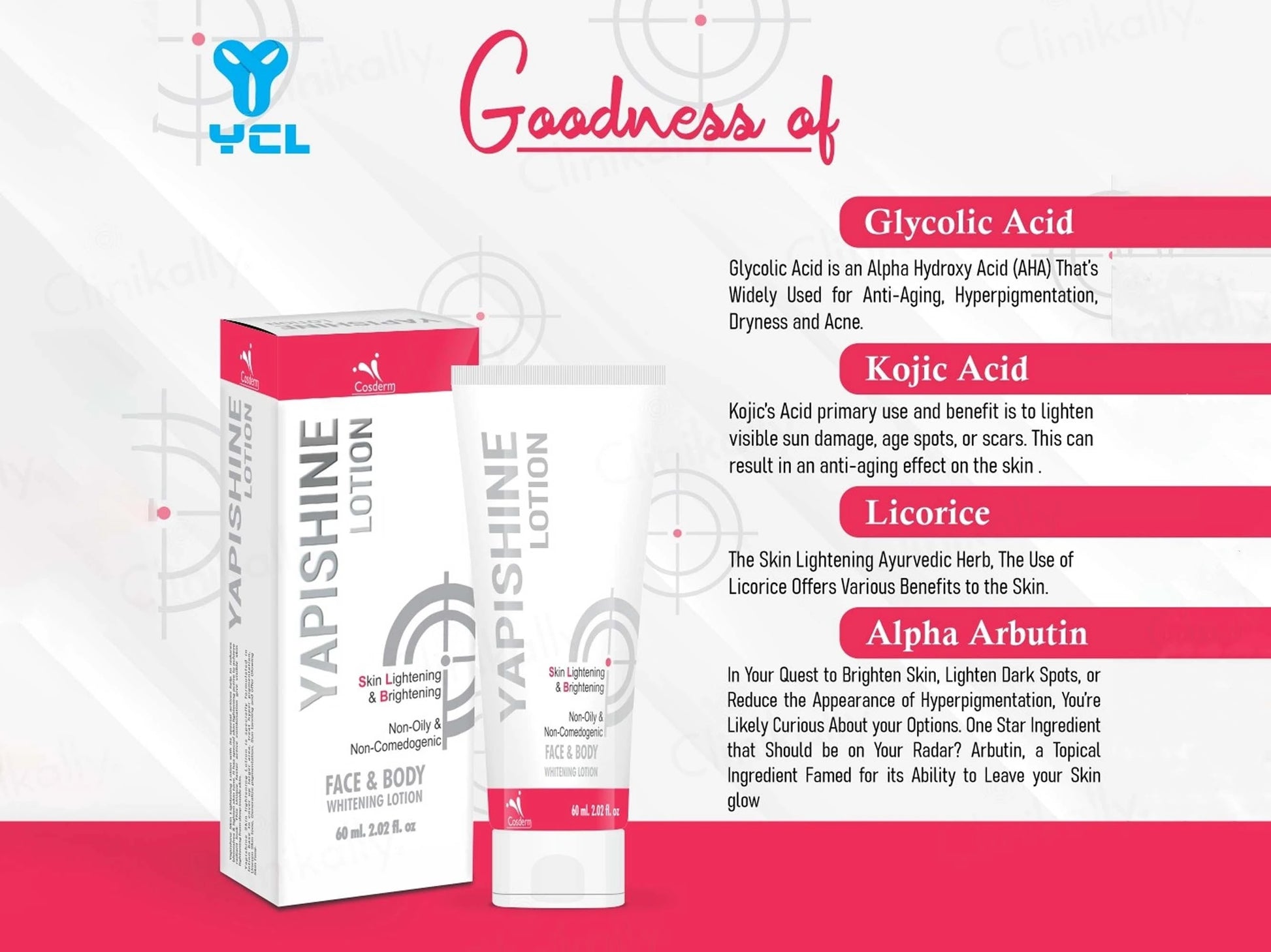Yapishine Face and  Body Whitening Lotion