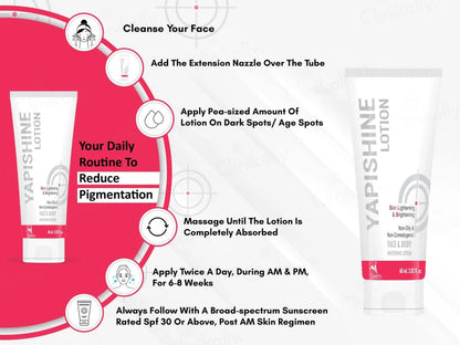 Yapishine Face and  Body Whitening Lotion