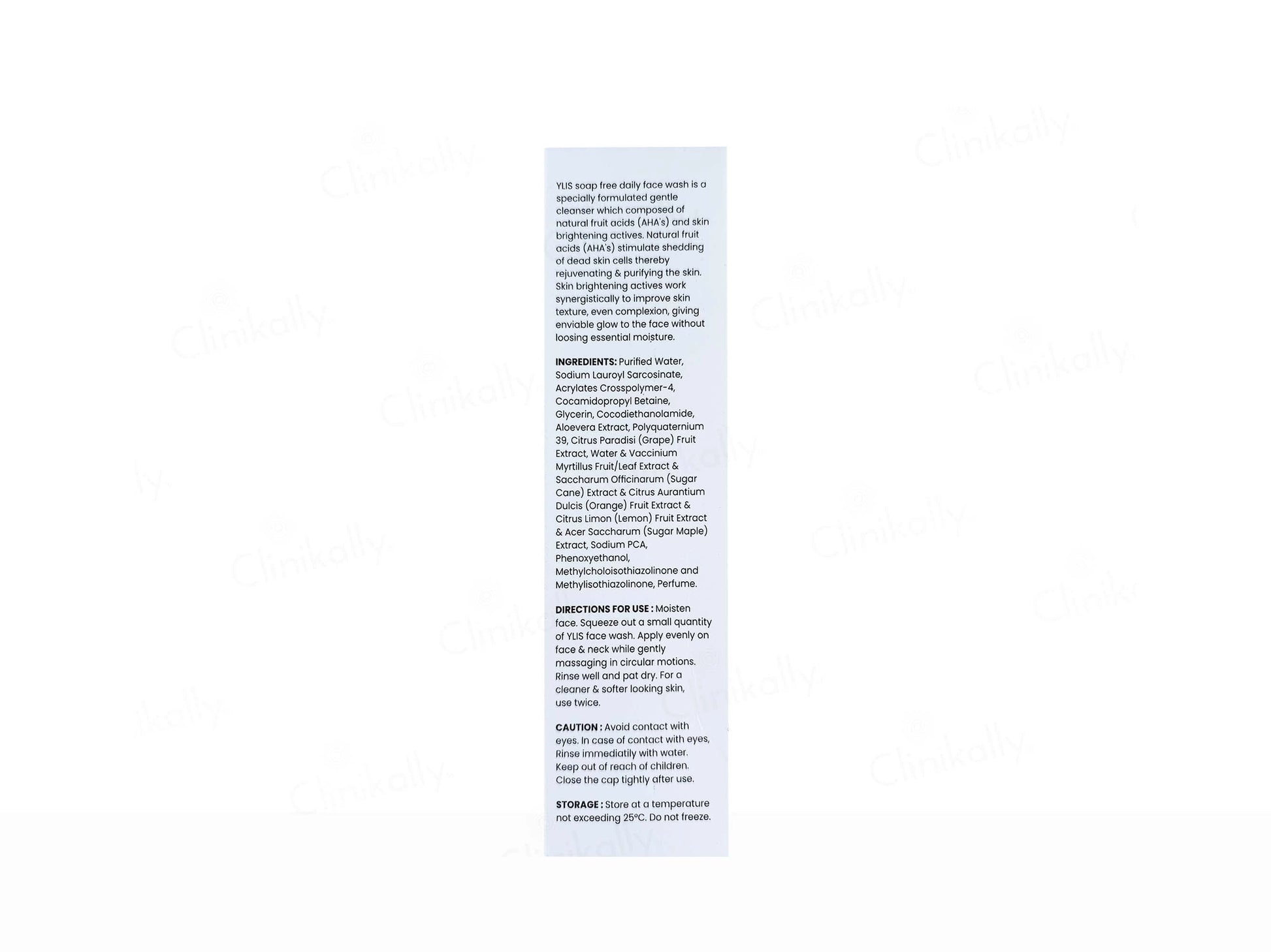 Ylis Rejuvenating and  Luminating Face Wash
