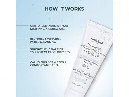 Yuderma HA Prime Hydro-Infusion Moisturiser Foaming Cleanser