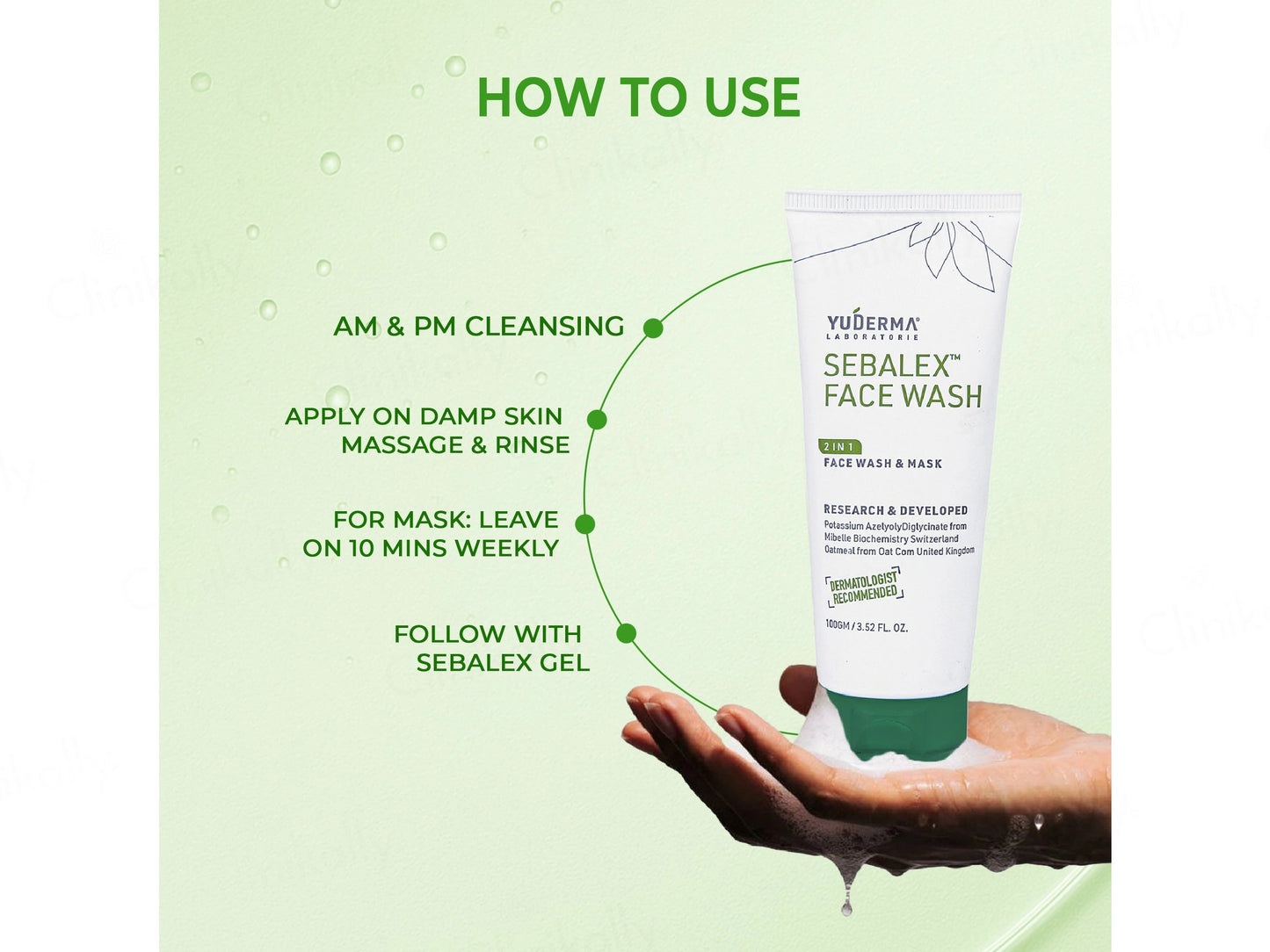 Yuderma Sebalex 2 in 1 Face Wash