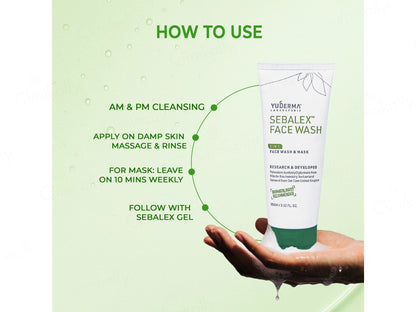 Yuderma Sebalex 2 in 1 Face Wash