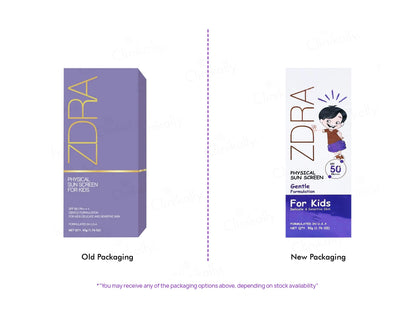 Zdra Physical Sunscreen For Kids SPF 50 PA