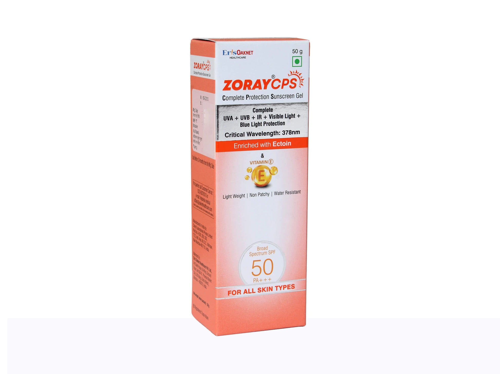 Zoray CPS Complete Protection Sunscreen Gel SPF 50 PA