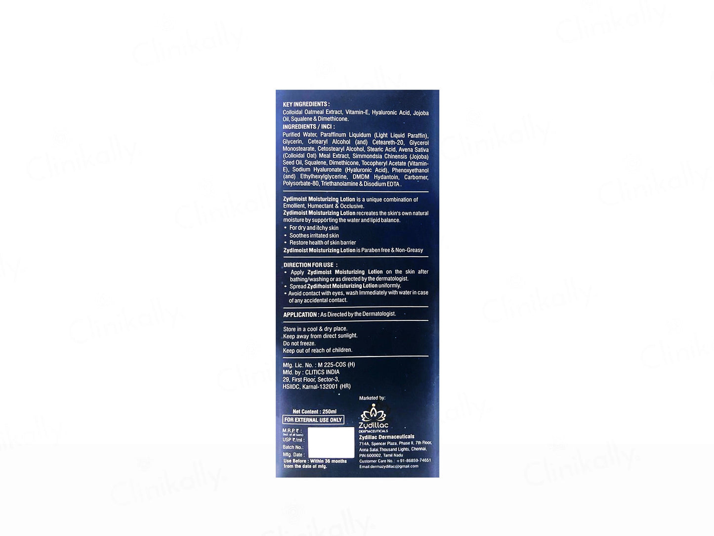 Zydimoist Moisturizing Lotion