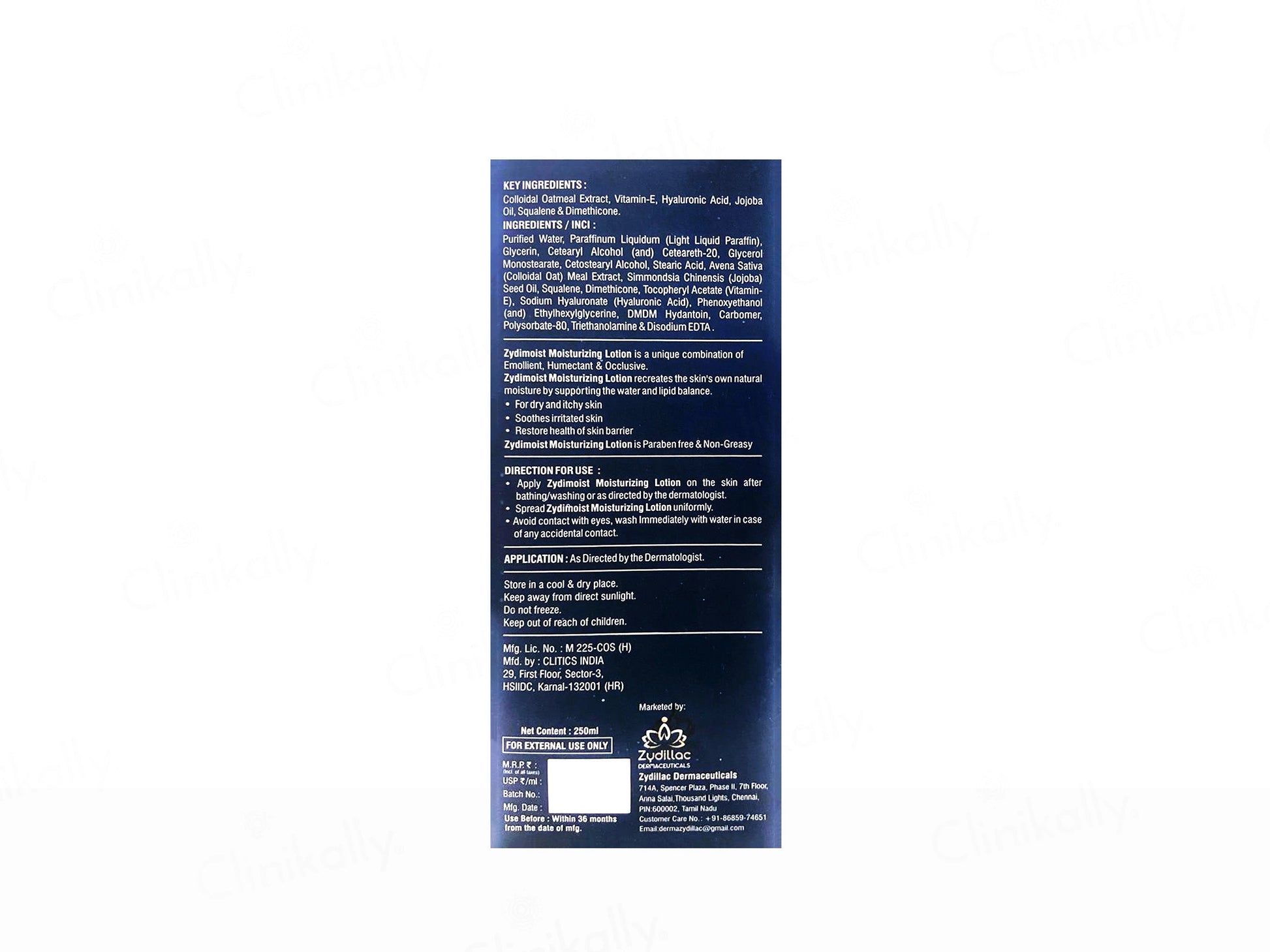 Zydimoist Moisturizing Lotion