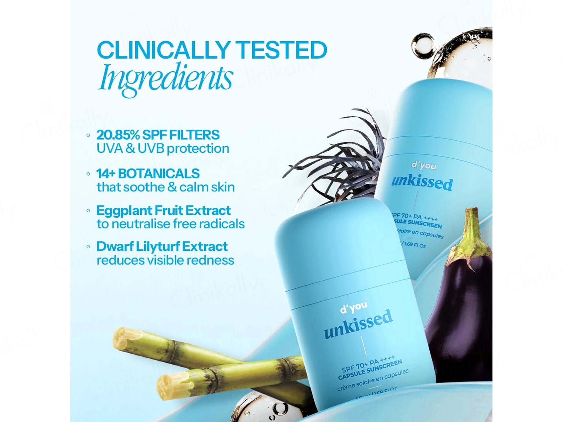 d'you Unkissed Capsule Sunscreen SPF 70 PA