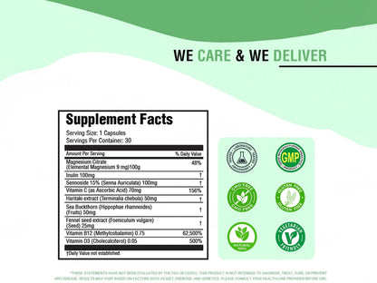 iMeMyself Bowel Ease Dietary Supplement Vegetarian Capsule