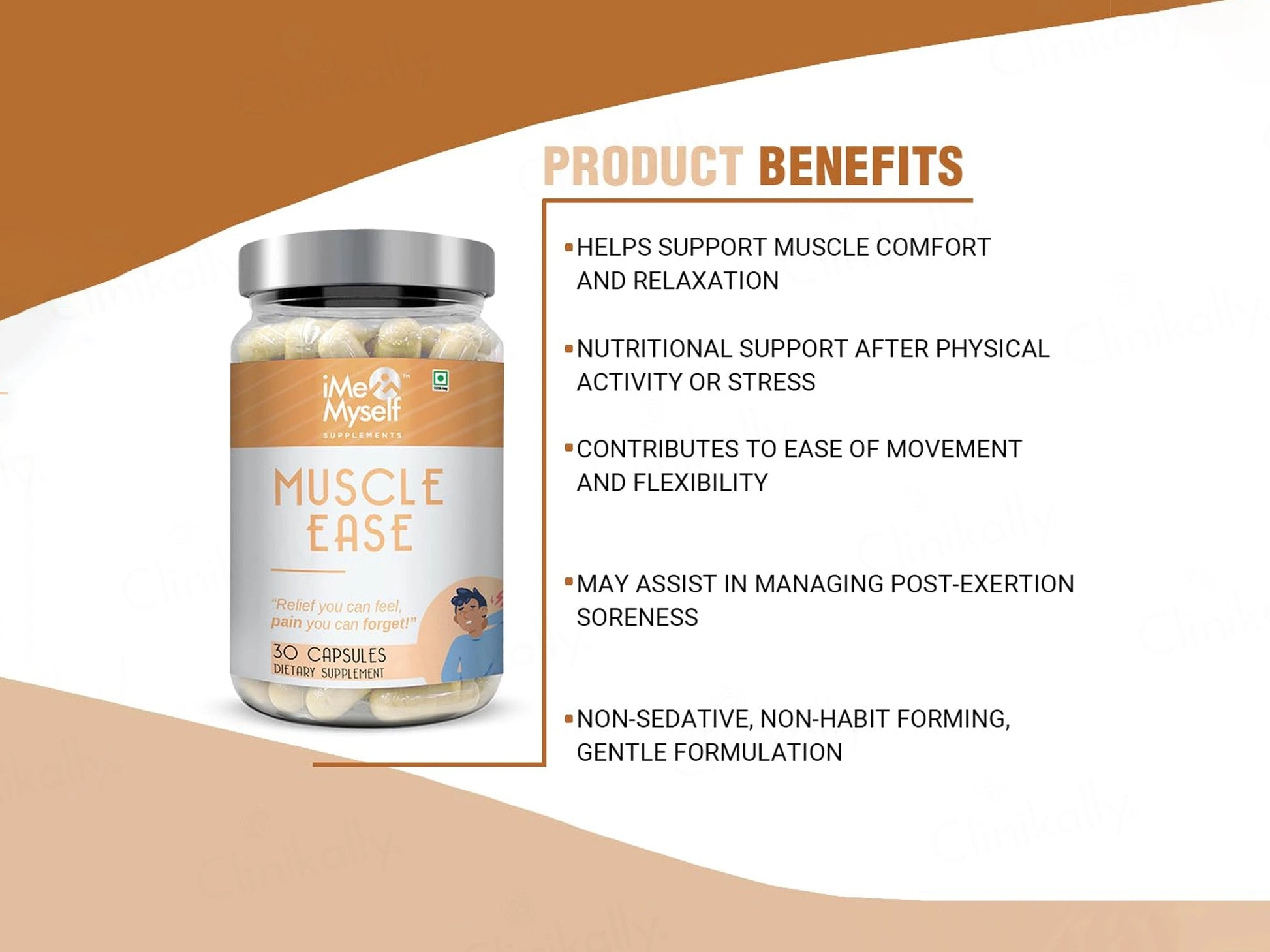 iMeMyself Muscle Ease Dietary Supplement Vegetarian Capsule