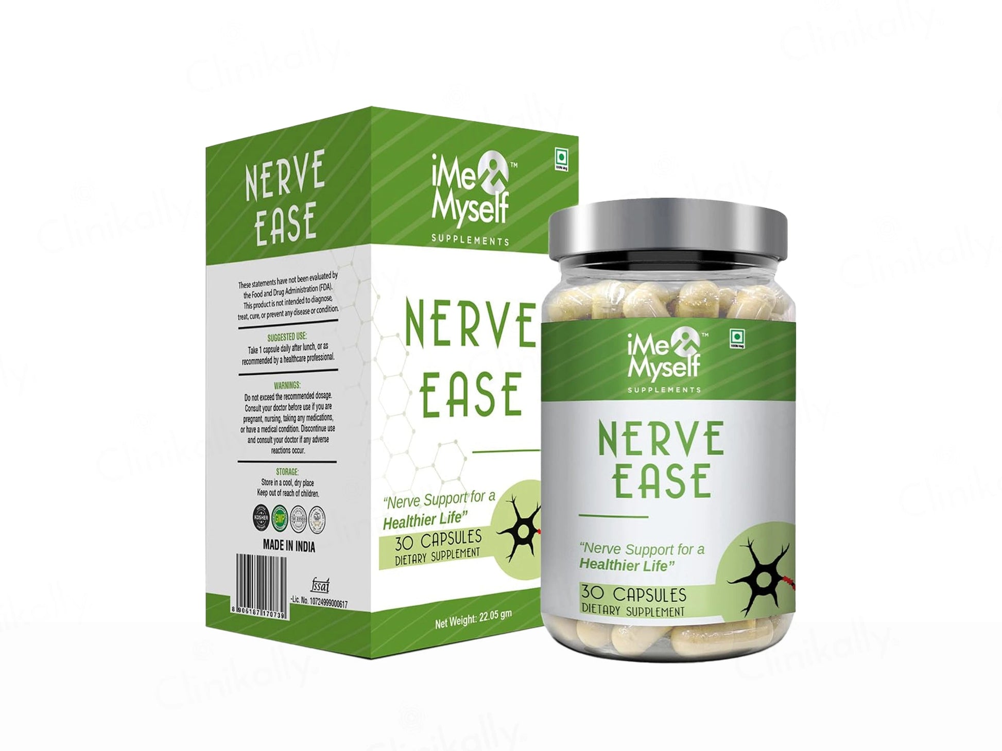 iMeMyself Nerve Ease Dietary Supplement Vegetarian Capsule