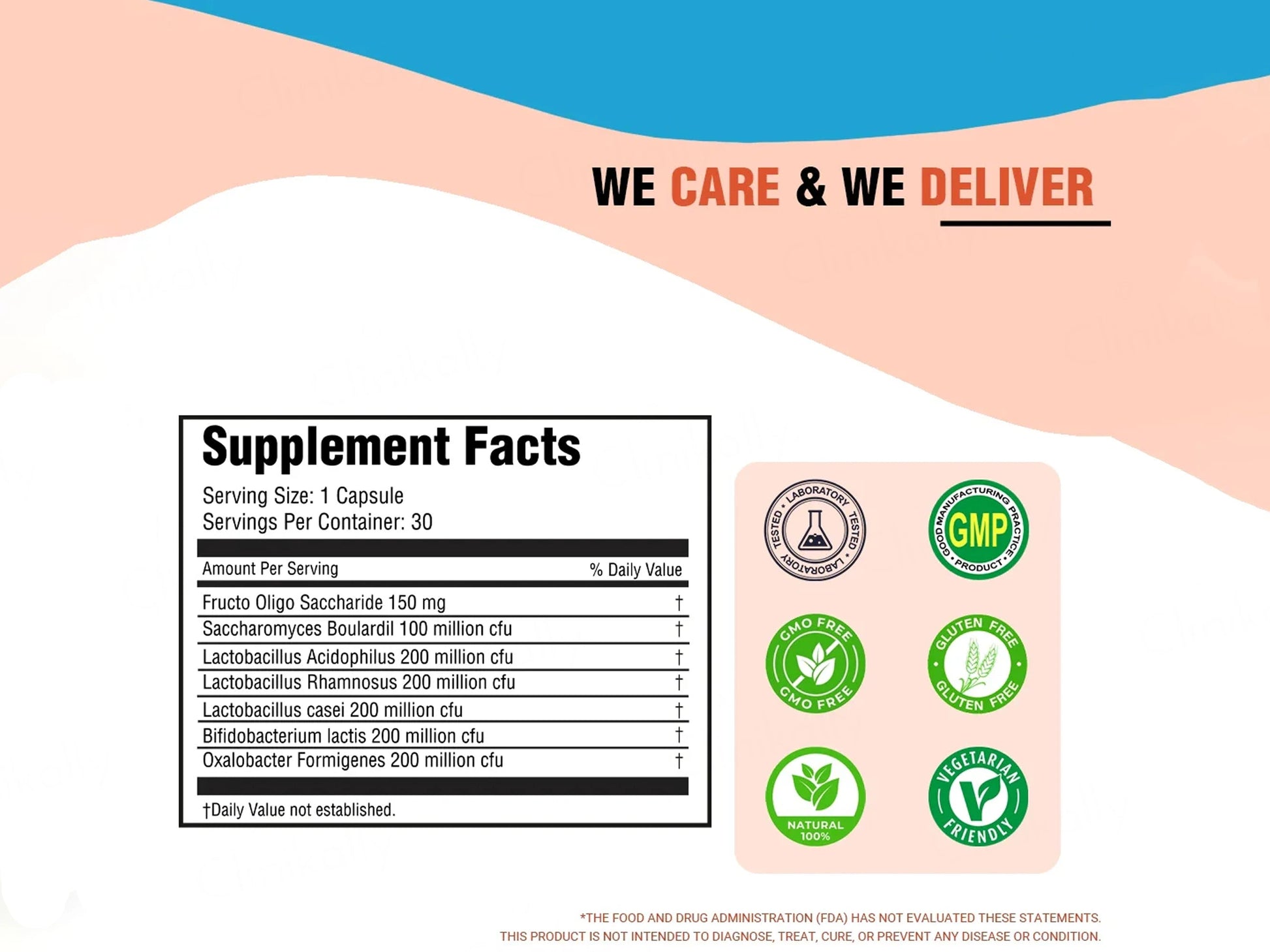 iMeMyself Prebiotic  Probiotic Dietary Supplement Vegetarian Capsule