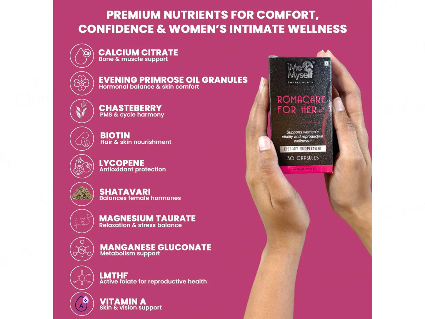 iMeMyself Romacare For Her Dietary Supplement Vegetarian Capsule