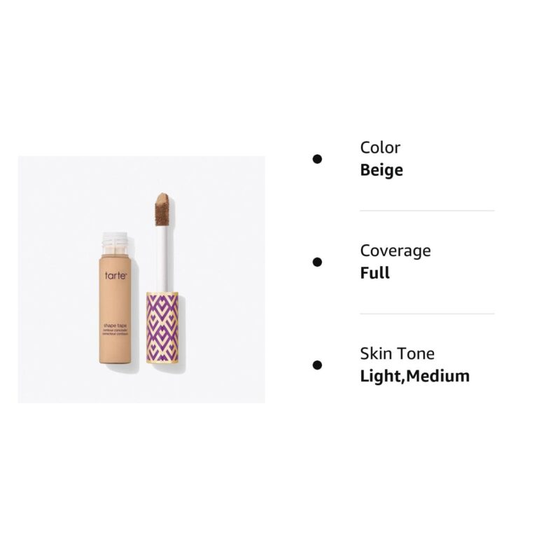 Tarte Shape Tape Contour Conceale r- Light Medium Beige 27b - 10ml - Image 2