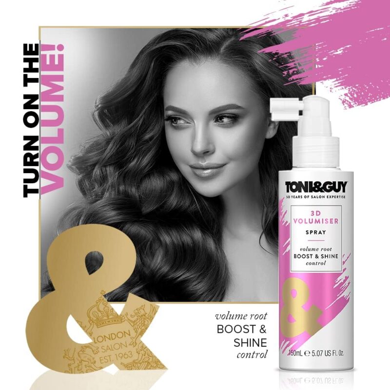 Toni&Guy 3D Volumiser Hair Spray for Hair Styling - 150ML - Image 2