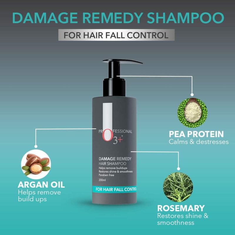 O3+ Professional Damage Remedy Hair Shampoo - 200 ml - Image 2