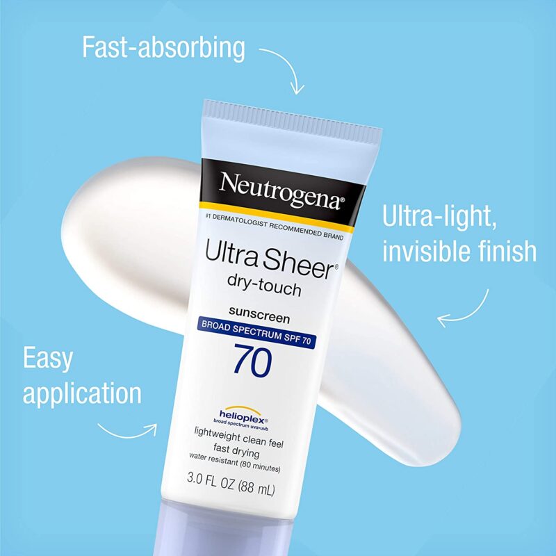 Neutrogena Ultra SheerÂ® Dry-Touch Oxybenzone-Free Sunscreen Lotion Broad Spectrum SPF 70 - Image 2