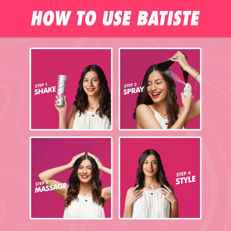 Batiste Instant Hair Refresh Dry Shampoo Fruity & Cheeky Cherry - 200 ml - Image 2