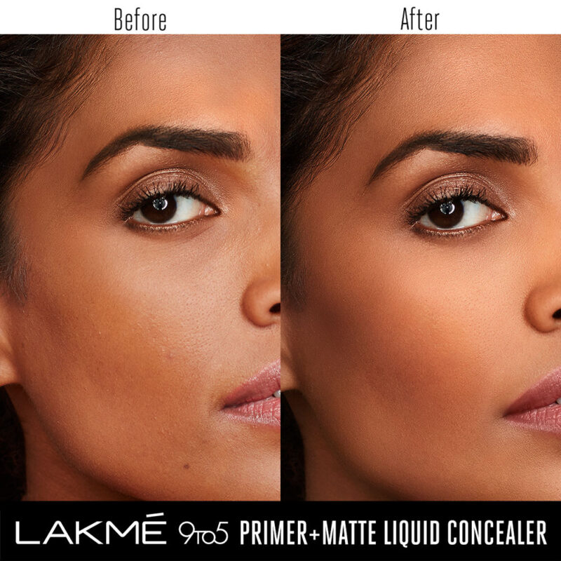 Lakme 9to5 Primer+Matte Liquid Concealer 39 Cocoa - 5.4 ml - Image 2