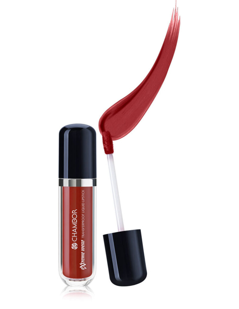 Chambor Extreme Wear Transferproof Liquid Lipstick Make up - Dark Amber 464 - 6mL - Image 2