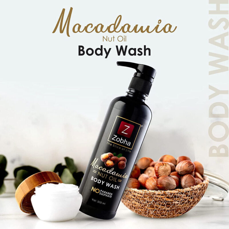 Zobha Macadamia Nut Oil Body Wash - 500ml - Image 2