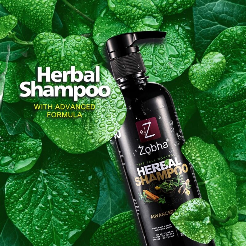 Zobha Hair Fall Control Herbal Shampoo Advanced Formula - 500ml - Image 2